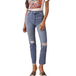 Reformation Cynthia High Rise Straight Jeans
